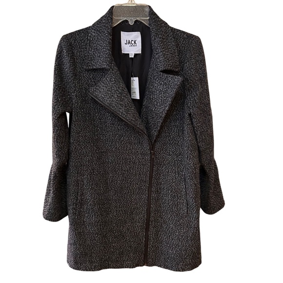 Jack by BB Dakota Jackets & Blazers - NWT JACK by BB DAKOTA ZipperFront Flare Sleeve Coat XS